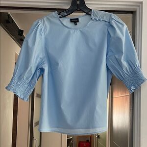 Who What Wear Light Blue Puff Sleeve Tunic Small 🩵
